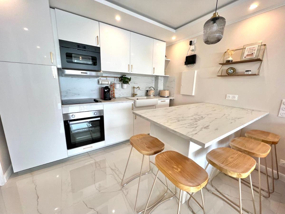 Luxueux Appartement - Vue Mer - Piscine - Free Parking - Monaco Cap-d'Ail Exterior foto